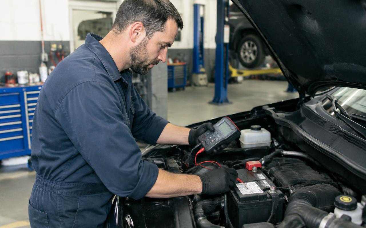 Batterie à Montpellier — atelier PMC Pneus